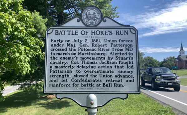 BATTLE OF HOKE’S RUN WAR MEMORIAL MARKER