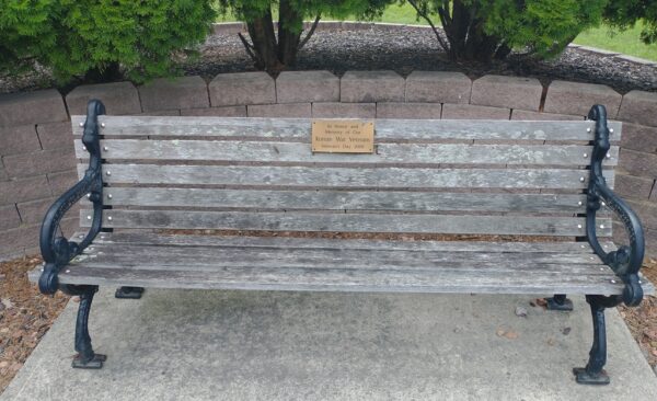 CLYDE KOREAN WAR MEMORIAL BENCH
