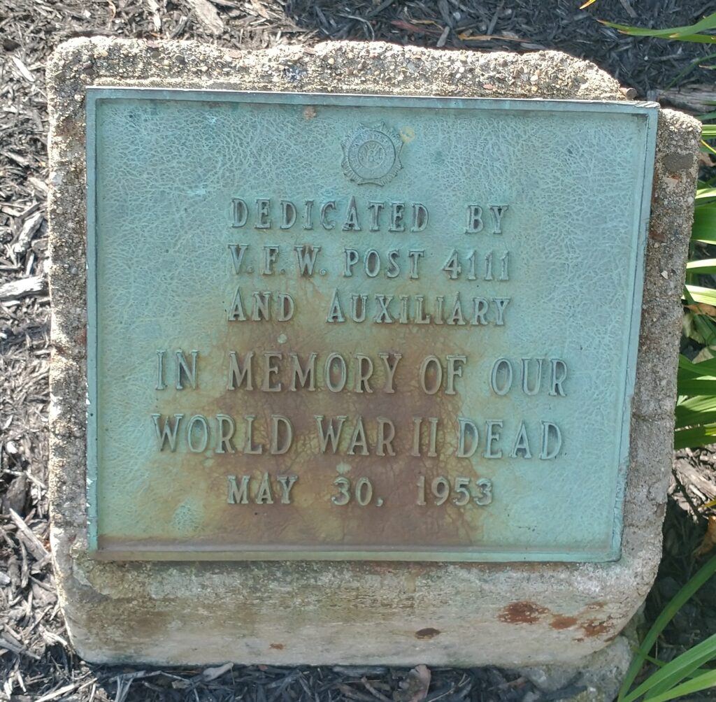 V.F.W. POST 4111 WORLD WAR II DEAD MEMORIAL