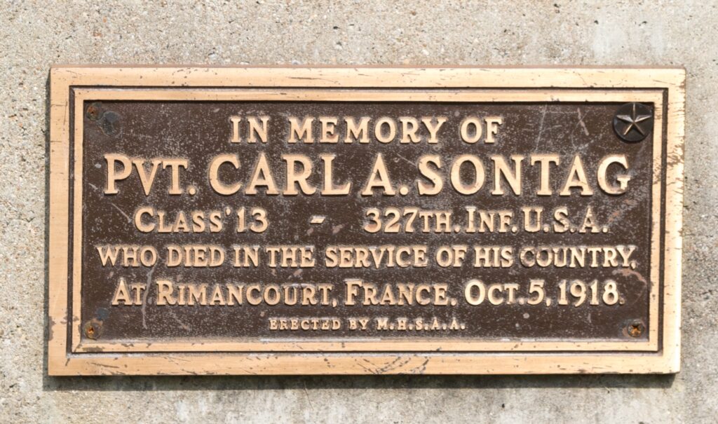 MOSCOW, OHIO WAR MEMORIAL PLAQUE C