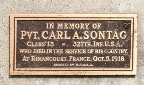 MOSCOW, OHIO WAR MEMORIAL PLAQUE C