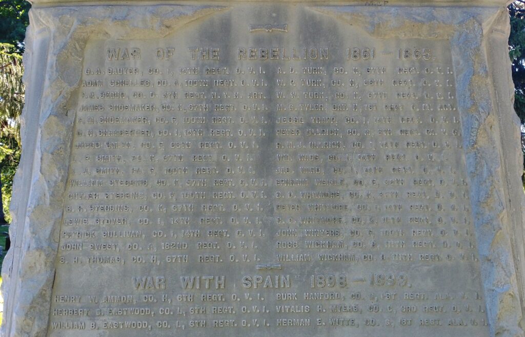 WATERVILLE WAR VETERANS MEMORIAL HONOR ROLL STONE D