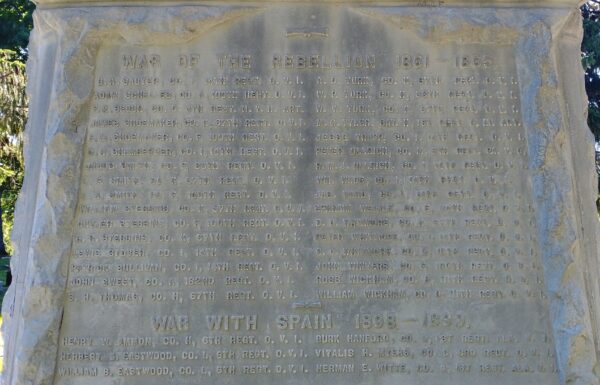 WATERVILLE WAR VETERANS MEMORIAL HONOR ROLL STONE D