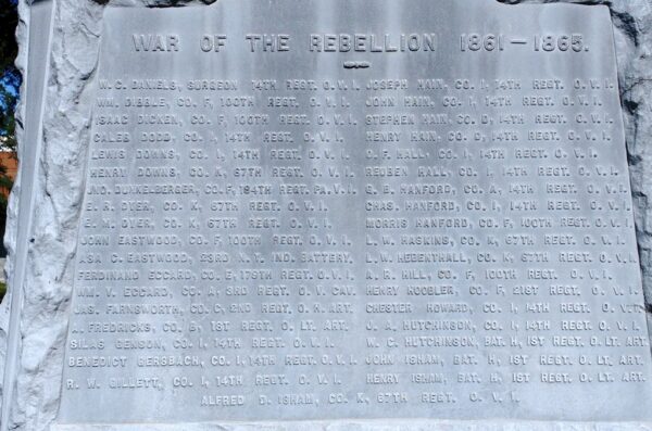 WATERVILLE WAR VETERANS MEMORIAL HONOR ROLL STONE C