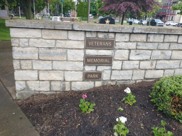 CITY OF SANDUSKY VETERANS MEMORIAL PARK WALL