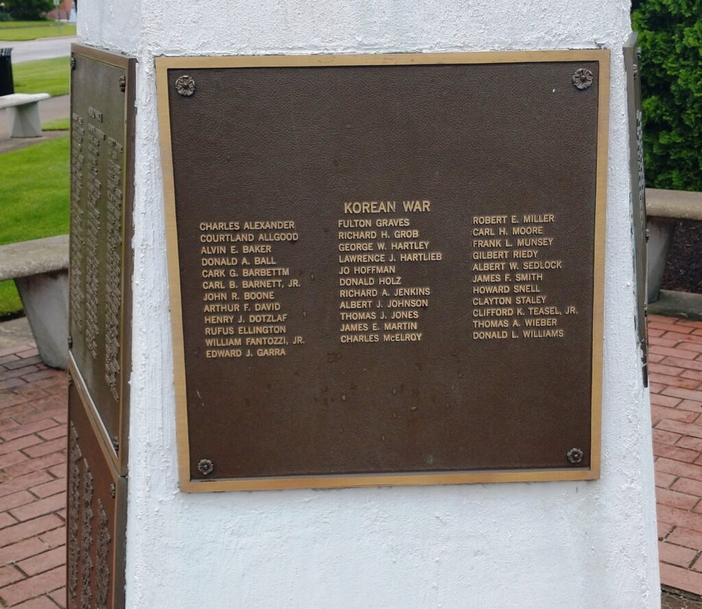 ERIE COUNTY VETERANS MEMORIAL SIDE D