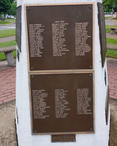 ERIE COUNTY VETERANS MEMORIAL SIDE A