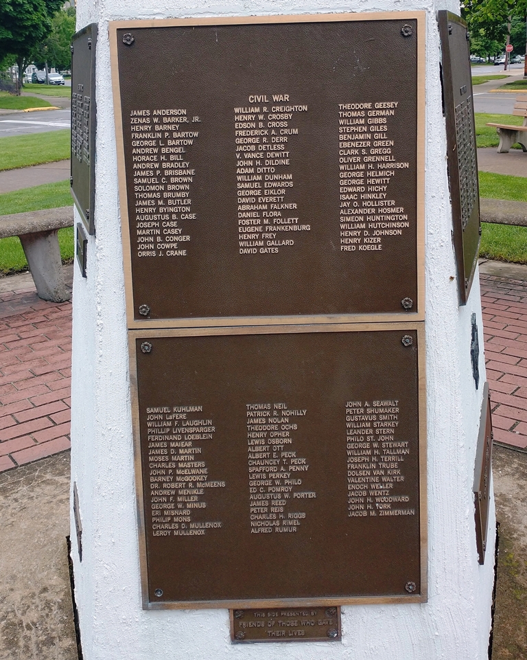 ERIE COUNTY VETERANS MEMORIAL SIDE A