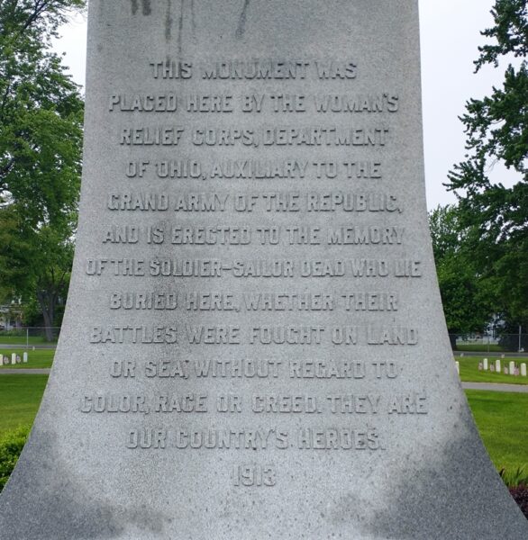 SOLDIER-SAILOR DEAD VETERANS OF ’61 TO ’65 MEMORIAL SIDE D