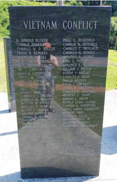 MCDOWELL COUNTY ALL VETERANS MEMORIAL STONE H