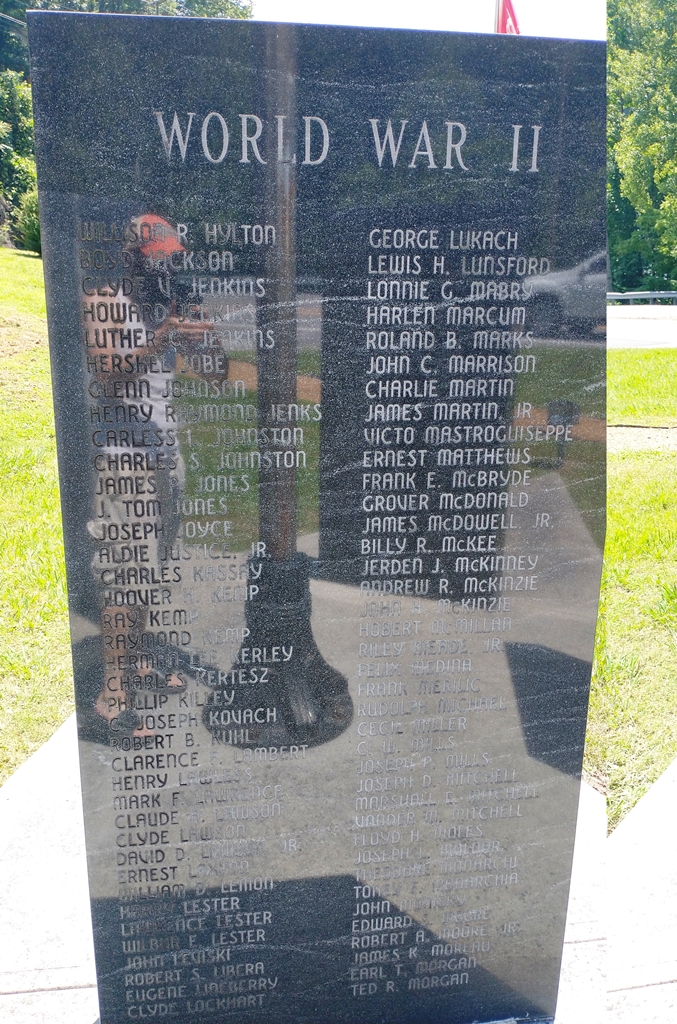 MCDOWELL COUNTY ALL VETERANS MEMORIAL STONE D