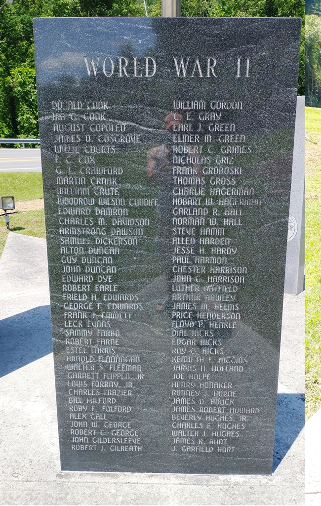 MCDOWELL COUNTY ALL VETERANS MEMORIAL STONE C