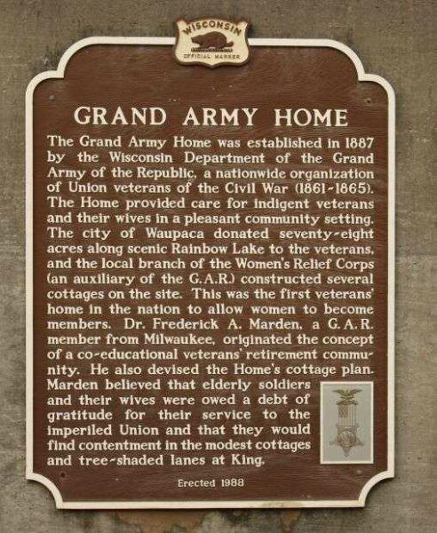 GRAND ARMY HOME MEMORIAL MARKER