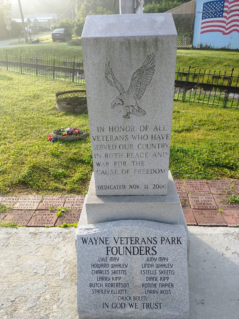 WAYNE COUNTY, WV VETERANS MEMORIAL CENTER STONE