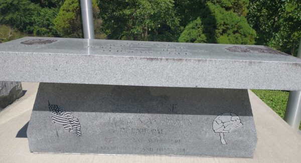 JUST CAUSE WAR MEMORIAL BENCH