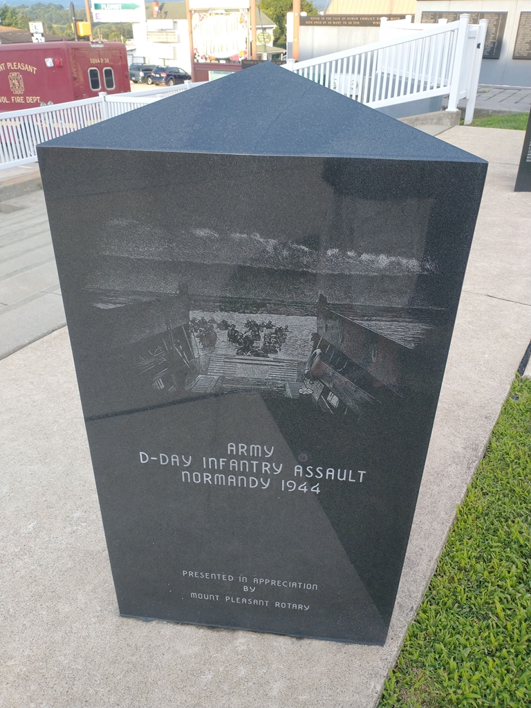 HENRY W.B. MECHLING MEDAL OF HONOR WAR MEMORIAL SIDE B