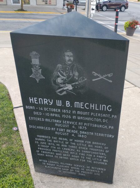 HENRY W.B. MECHLING MEDAL OF HONOR WAR MEMORIAL SIDE A
