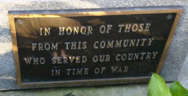 BEAVER AREA VETERANS OF WORLD WAR II MEMORIAL PLAQUE E