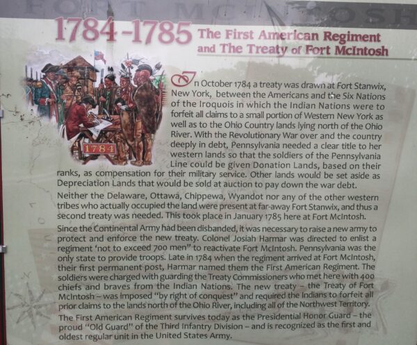 THE FIRST AMERICAN REGIMENT WAR MEMORIAL PANEL