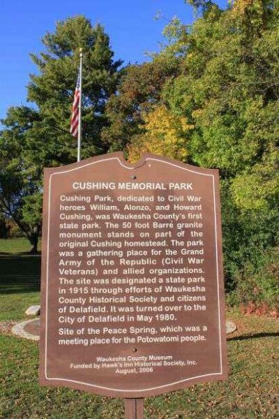 CUSHING MEMORIAL PARK MARKER