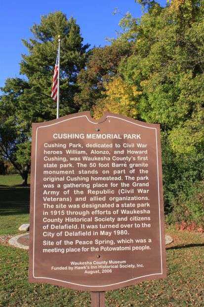 CUSHING MEMORIAL PARK MARKER