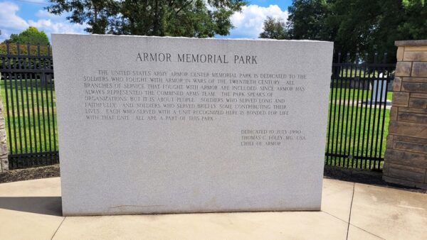 ARMOR MEMORIAL PARK STONE