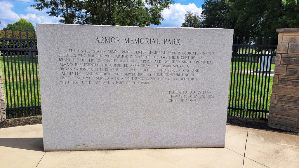 ARMOR MEMORIAL PARK STONE
