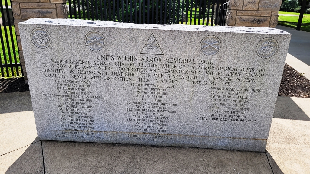 UNITS WITHIN ARMOR MEMORIAL PARK STONE