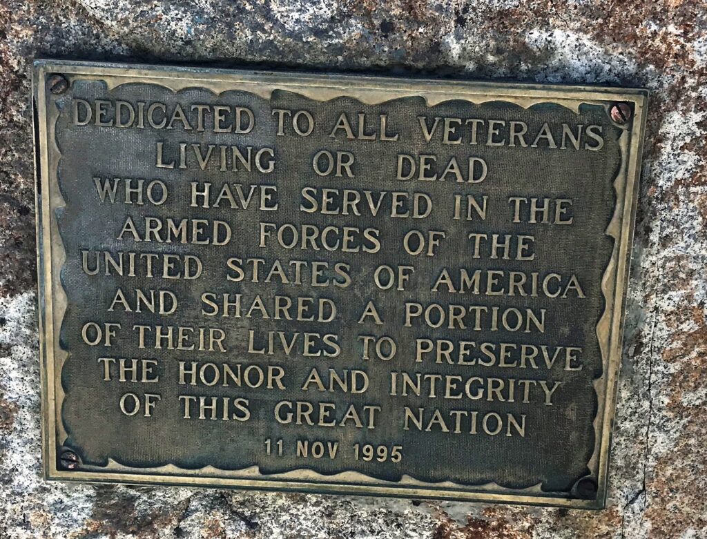 OCEAN BEACH ARMED FORCES MEMORIAL PLAQUE