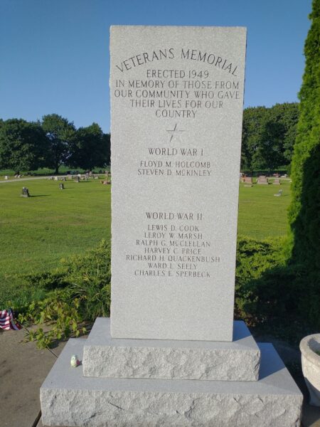 READING, MI VETERANS MEMORIAL
