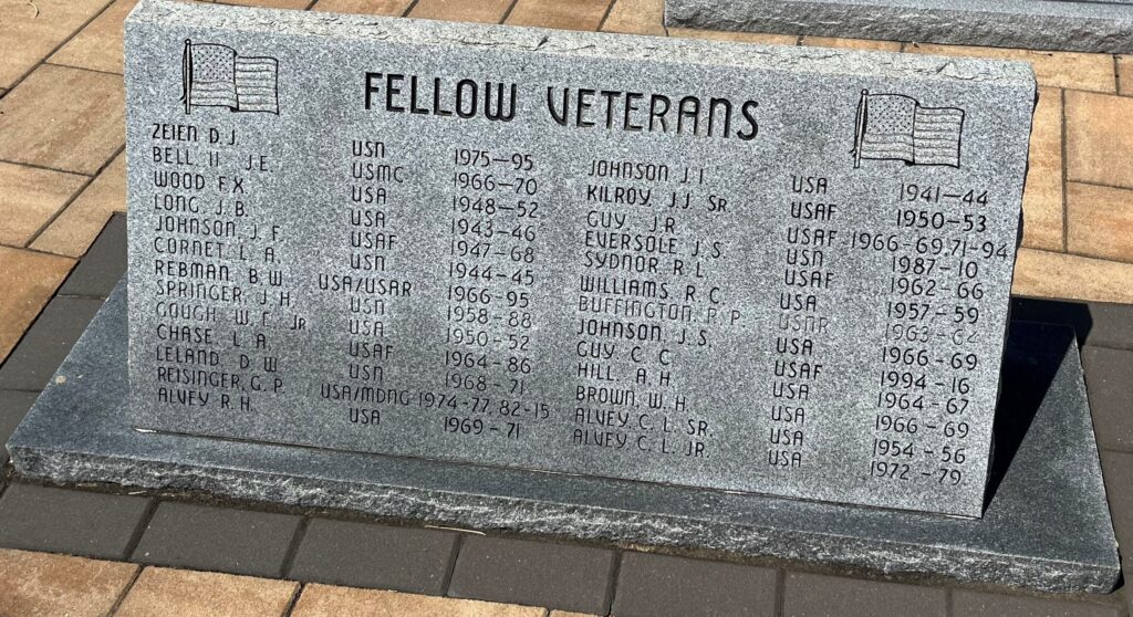 VETERANS OF HELEN MEMORIAL STONE A