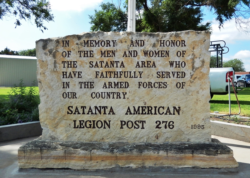 SANTANTA AREA VETERANS MEMORIAL CLOSE-UP