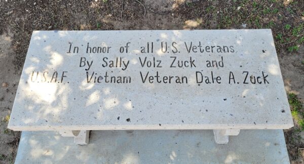 IN HONOR OF ALL U.S. VETERANS MEMORIAL BENCH