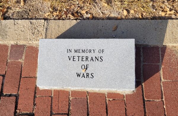 BOSQUEVILLE CEMETERY WAR VETERANS MEMORIAL FLAGPOLE STONE