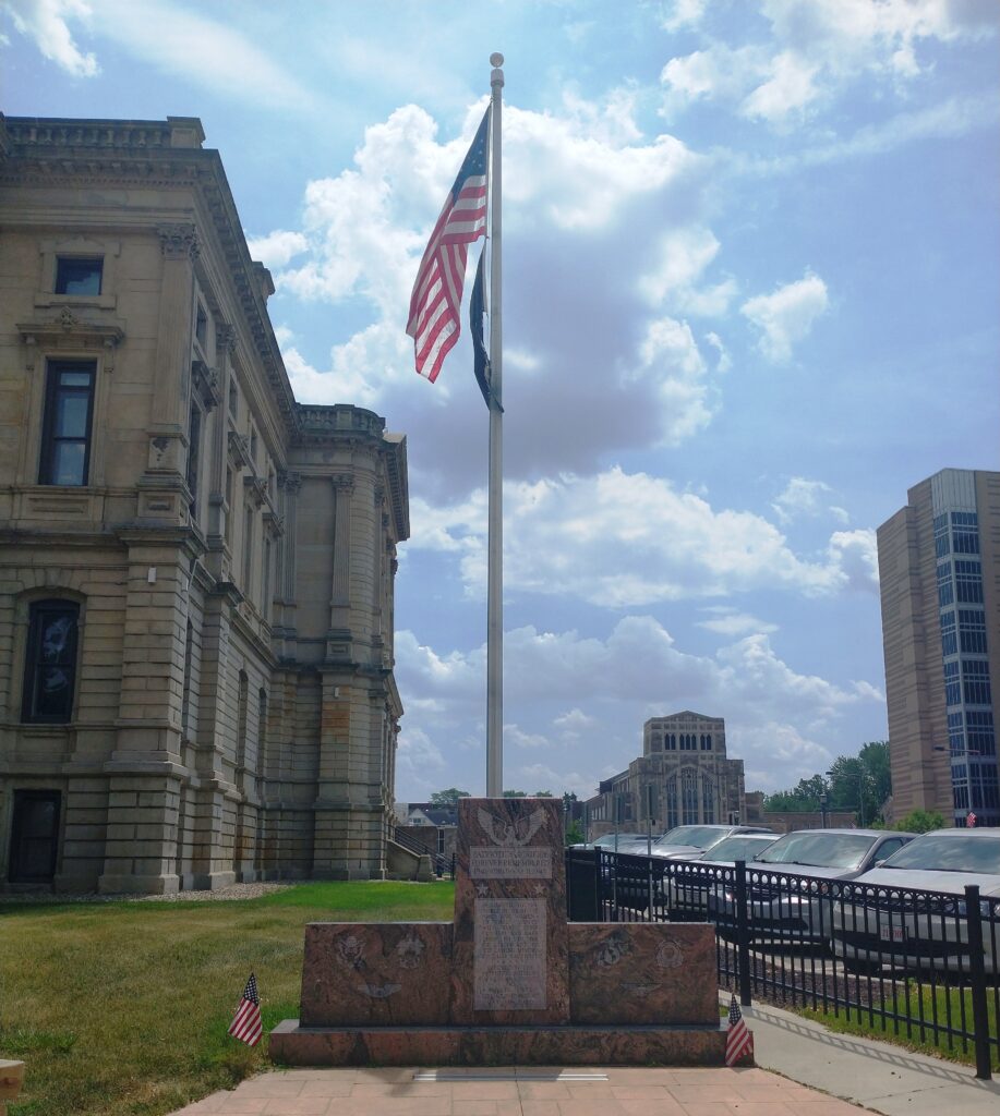 ELYRIA PATRIOTIC SACRIFICE FOREVER REMEMBERED WORLD WAR II MEMORIAL