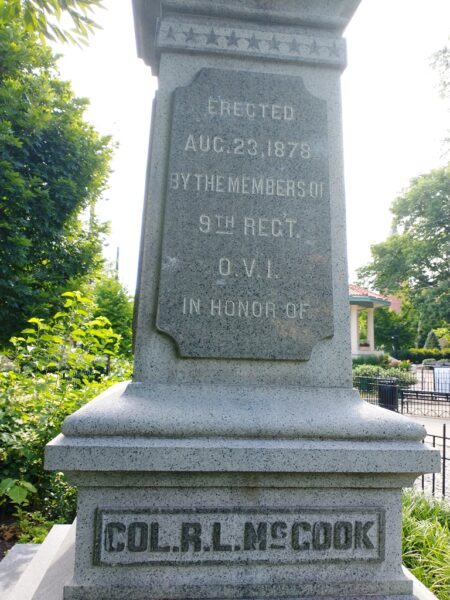 COL. R.L. MCCOOK WAR MEMORIAL STONE