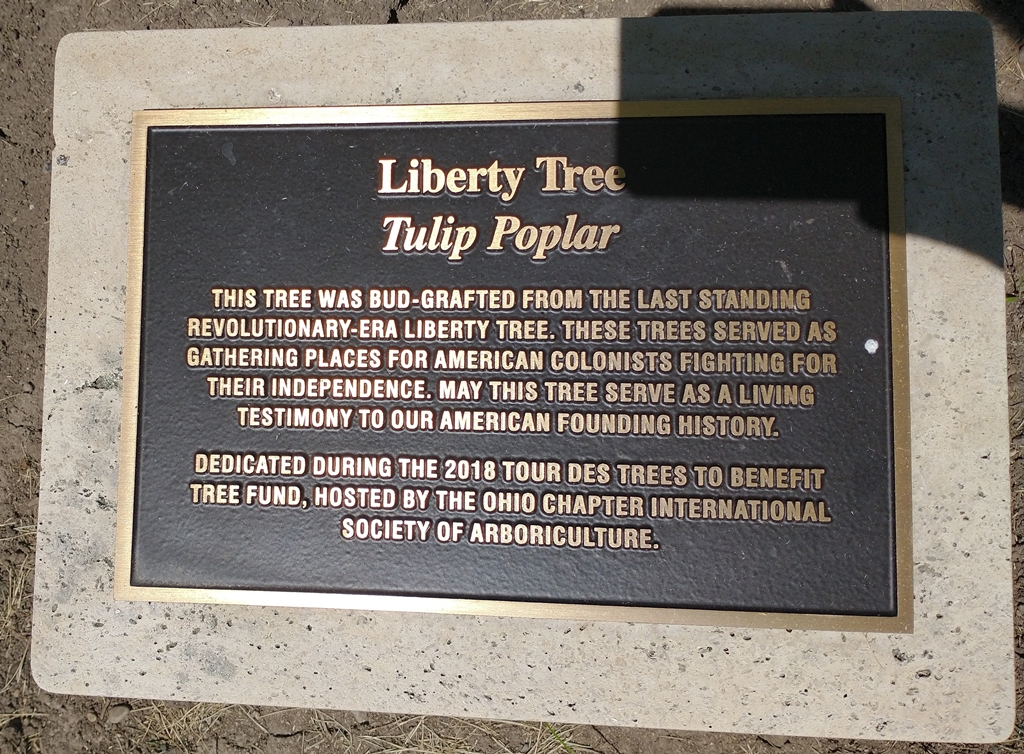 COLUMBUS LIBERTY TREE MEMORIAL PLAQUE
