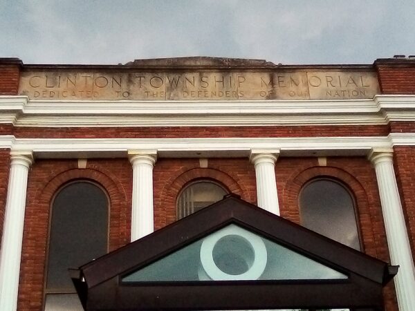 CLINTON TOWNSHIP MEMORIAL BUILDING DEDICATION STONE