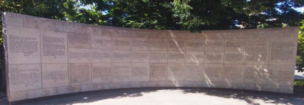 COLUMBUS WAR LETTERS MEMORIAL WALL A
