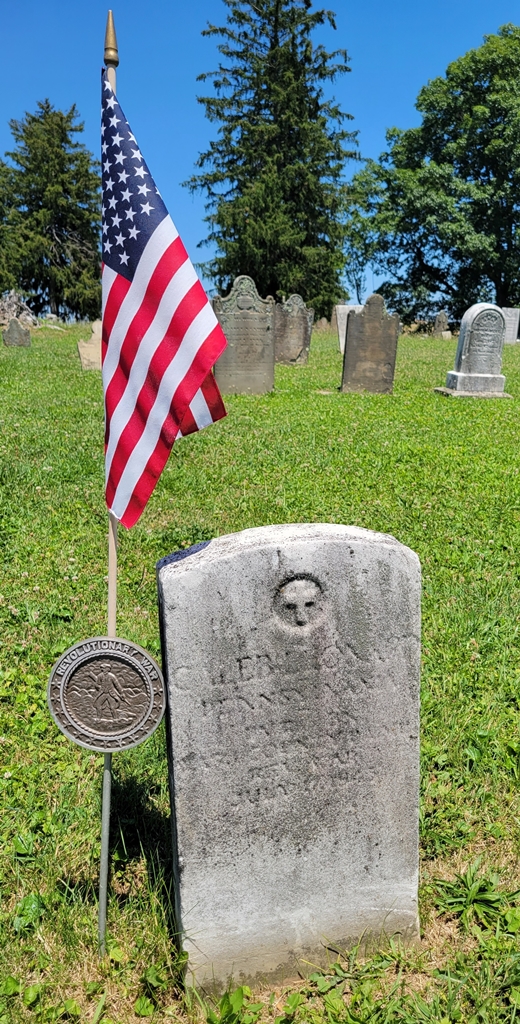 CALEB LEONARD JR. REVOLUTIONARY WAR SOLDIER MEMORIAL CEMETERY STONE