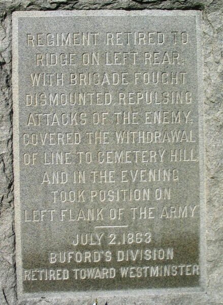 12TH ILLINOIS CAVALRY WAR MEMORIAL STONE B