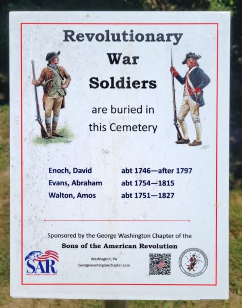 REVOLUTIONARY WAR SOLDIERS BURIED IN THE OLD CEMETERY MEMORIAL PLAQUE
