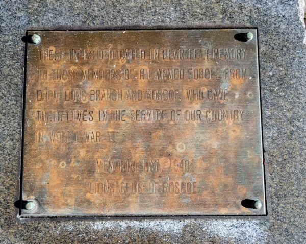 ELCO, LONG BRANCH AND ROSCOE WORLD WAR II SUPREME SACRIFICE MEMORIAL