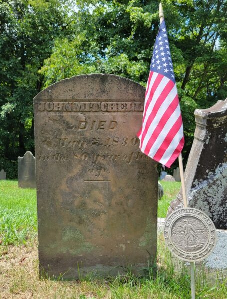 JOHN MITCHELL REVOLUTIONARY WAR SOLDIER MEMORIAL CEMETERY STONE