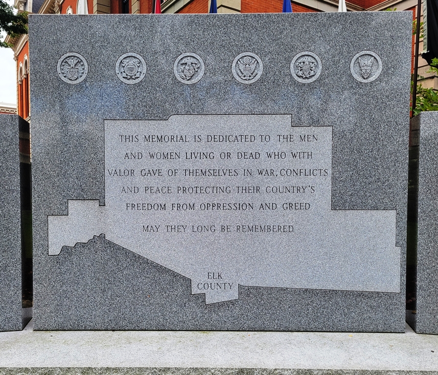 ELK COUNTY VETERANS MEMORIAL CENTER STONE