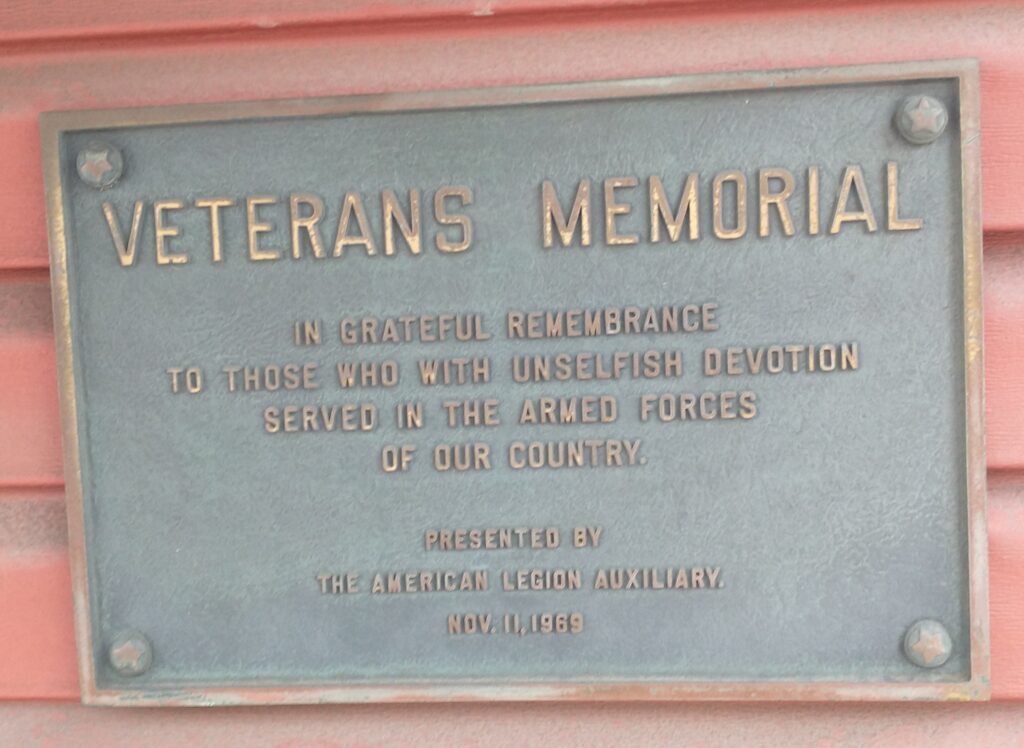 SOMERSET VETERANS MEMORIAL PLAQUE