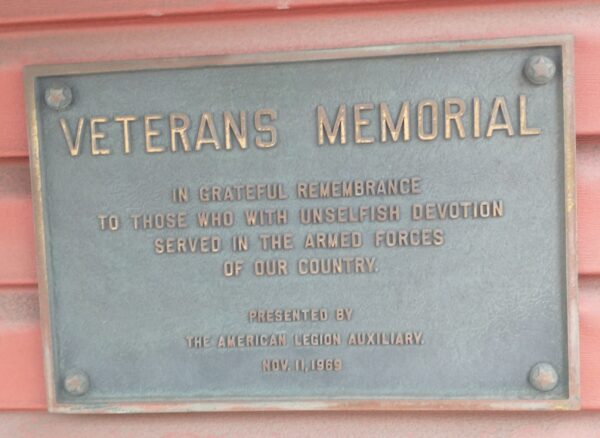 SOMERSET VETERANS MEMORIAL PLAQUE