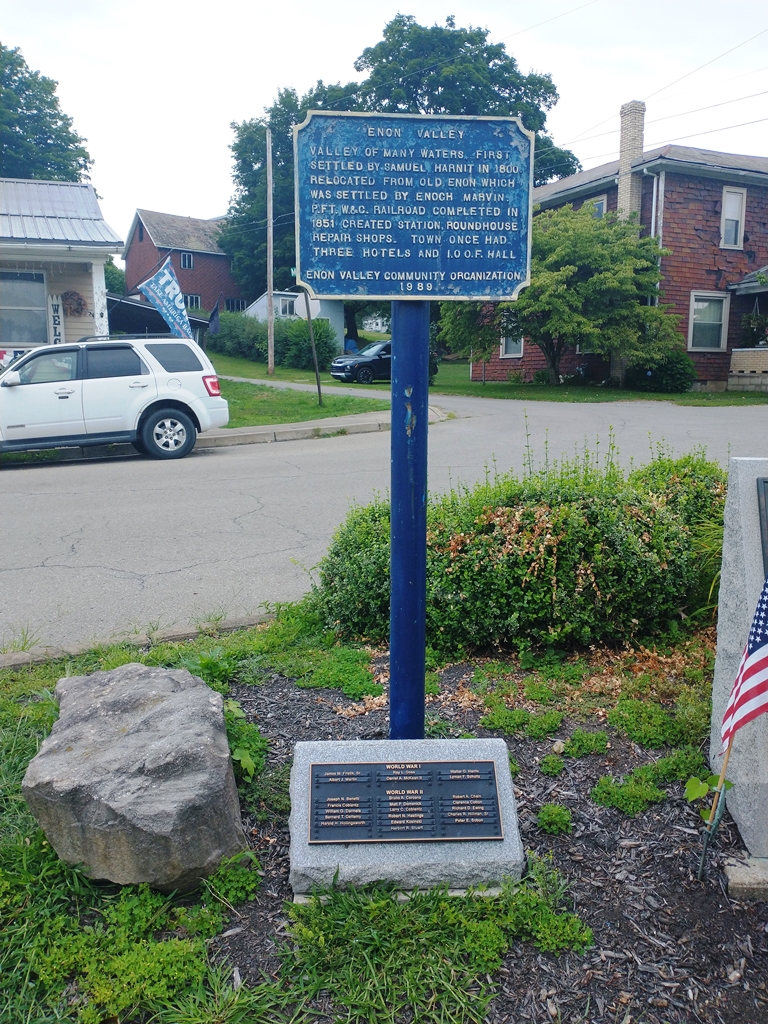 ENON VALLEY WORLD WAR I & II VETERANS MEMORIAL MARKER