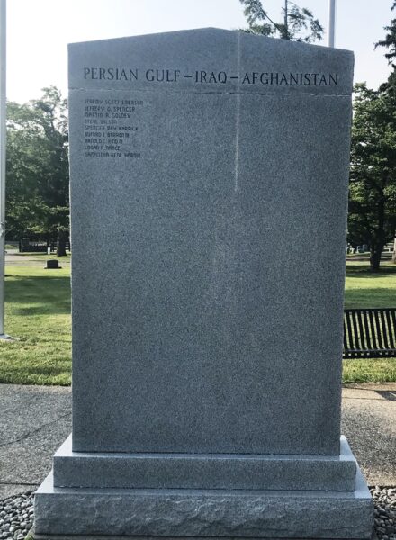 MIDWAY, KY VIETNAM WAR THROUGH AFGHANISTAN WAR MEMORIAL BACK