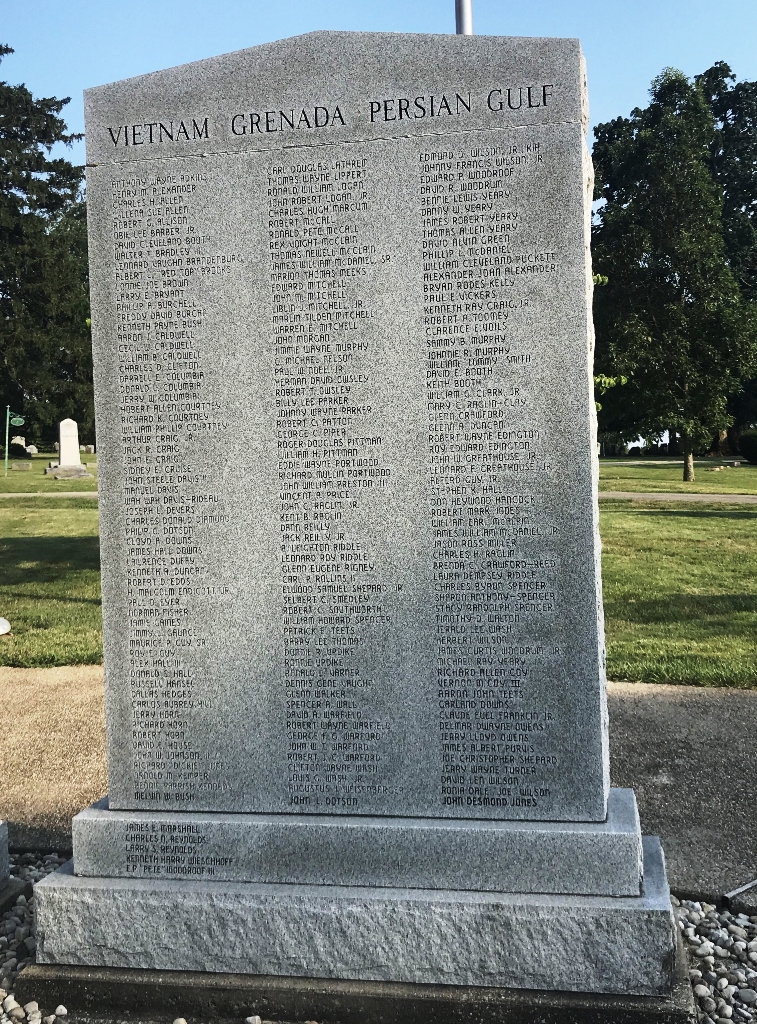 MIDWAY, KY VIETNAM WAR THROUGH AFGHANISTAN WAR MEMORIAL FRONT